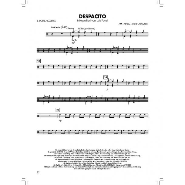 Bl&auml;serKlasse Chart-Hits - Schlagzeug : Angesagte Popnummern f&uuml;r den gro&szlig;en Auftritt
